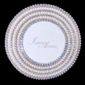 6" Round Pearl Picture Frame