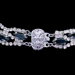 Jet Premium Crystallized Choker Necklace