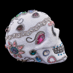 Large Sugar Skull Featuring Premium Crystals