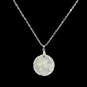 Round White Quartz Necklace