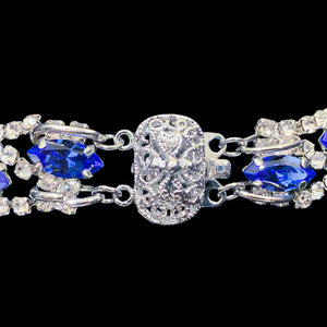 Sapphire Premium Crystallized Choker Necklace