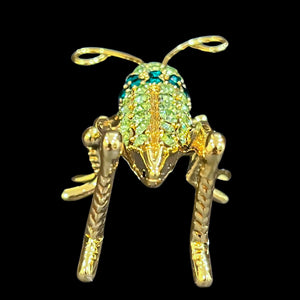 Premium Crystal Green Cricket Paperweight