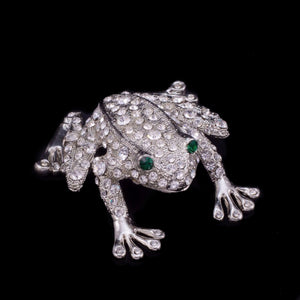 Rivet the Frog Paperweight Collectible Featuring Swarovski © Crystals