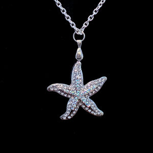 Starfish Necklace Featuring Swarovski © Crystals