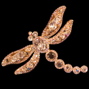 Dragonfly Napkin Ring Featuring Premium Crystal & Silver Rings | Set of 4