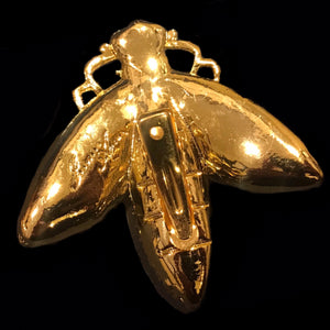 Crystallized Firefly Brooch Pin Featuring Premium Crystals